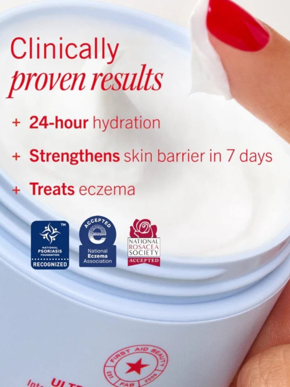 First Aid Beauty Skincare Set-Ultra Repair Cream Intense Hydration Skin-2pc-NEW - Picture 16 of 16